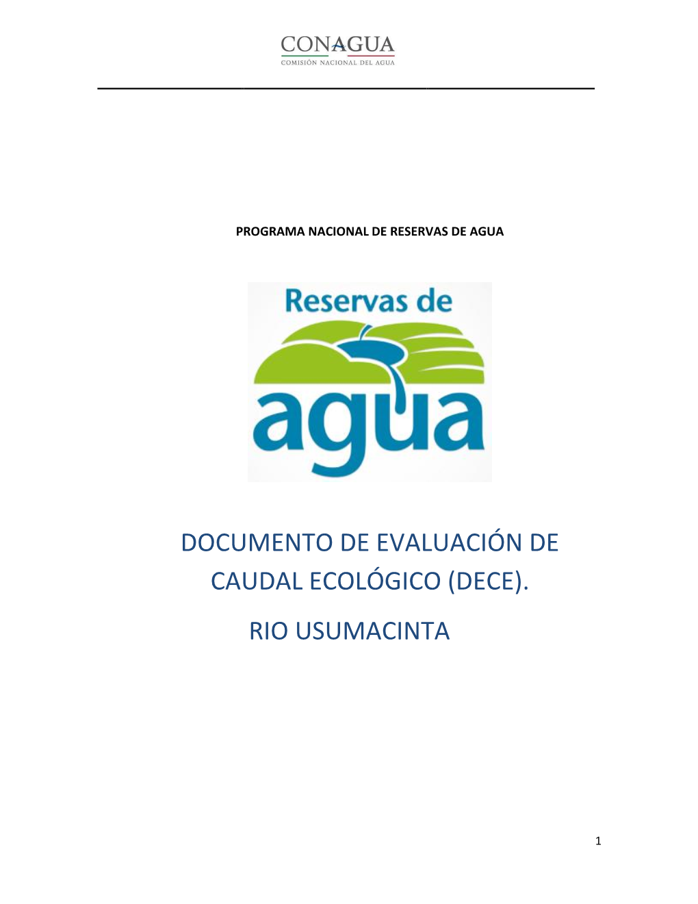 Documento De Evaluación De Caudal Ecológico (Dece)