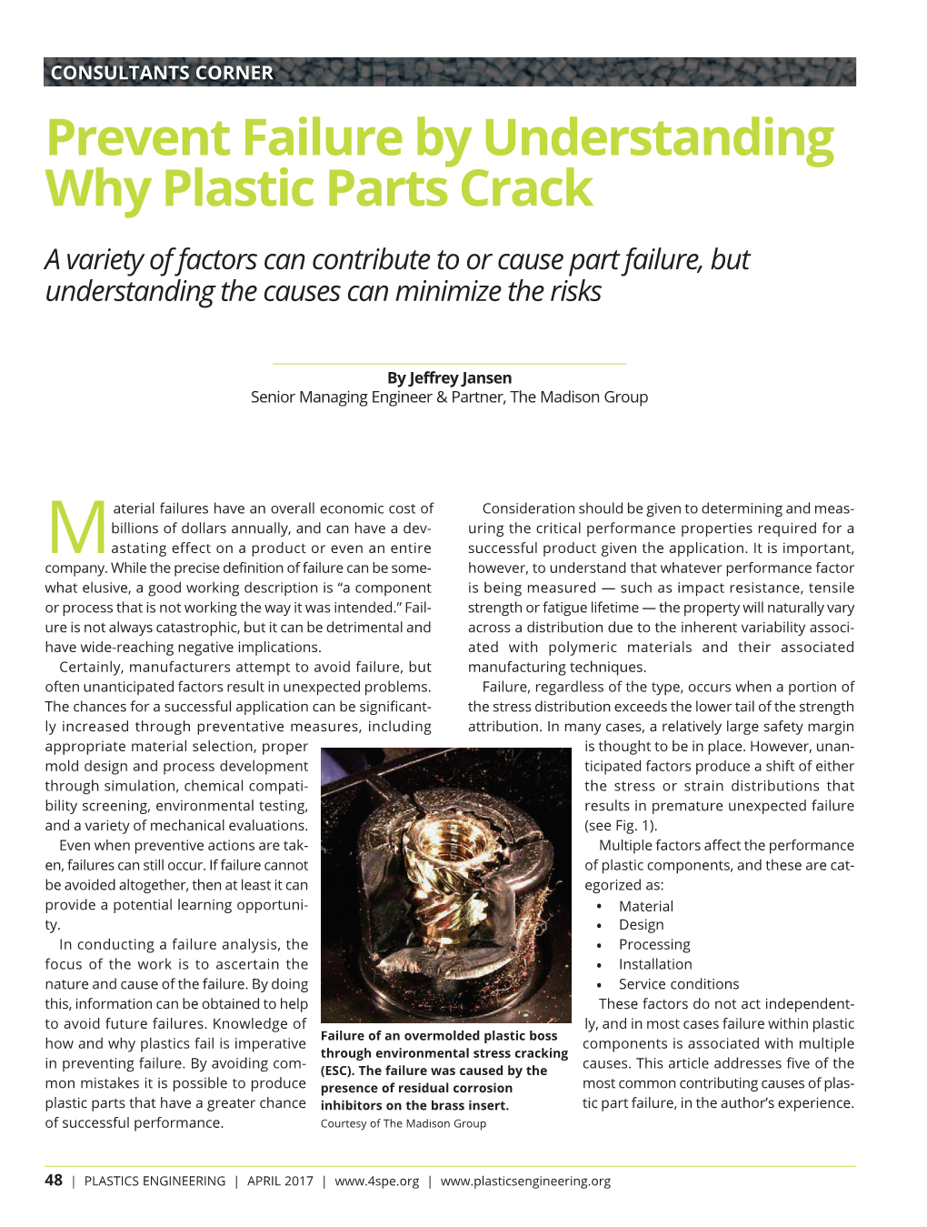 Prevent Failure by Understanding Why Plastic Parts Crack