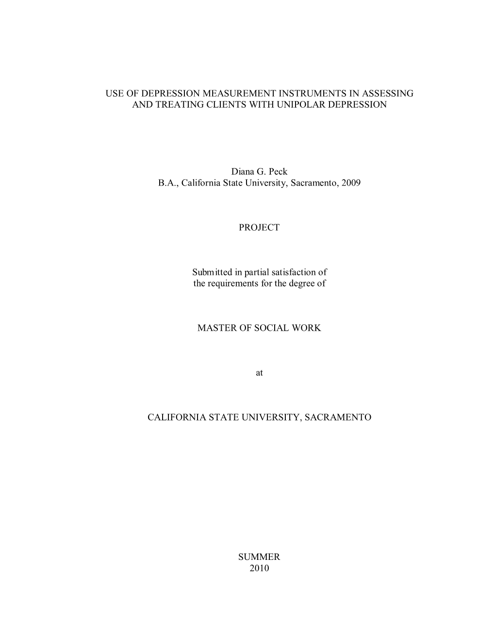 Chapter Is a Compilation of Resources on the Study of Depression, and Will Discuss Subjects That Are Related to This Research Topic