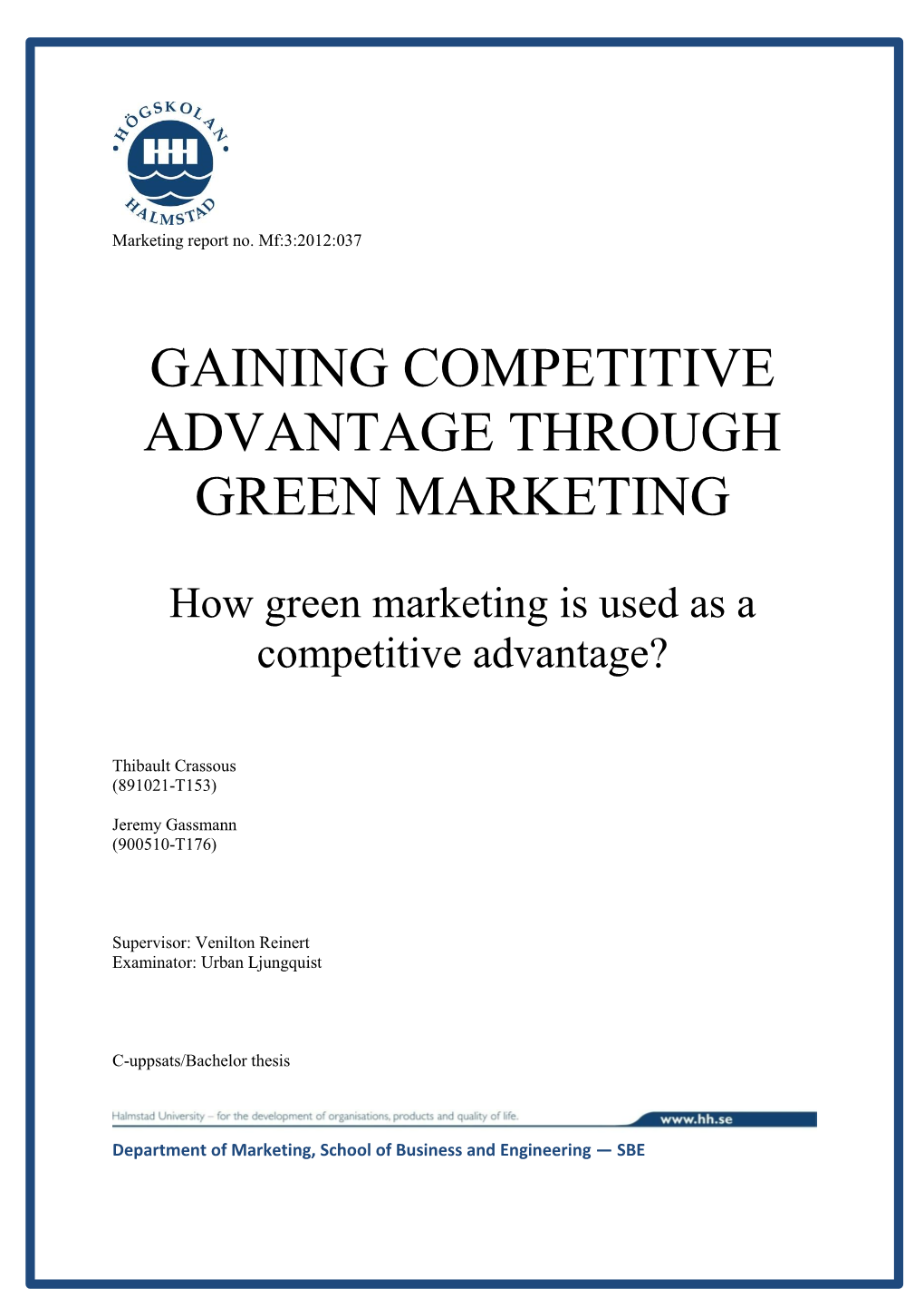 How Green Marketing Is Used As a Competitive Advantage?