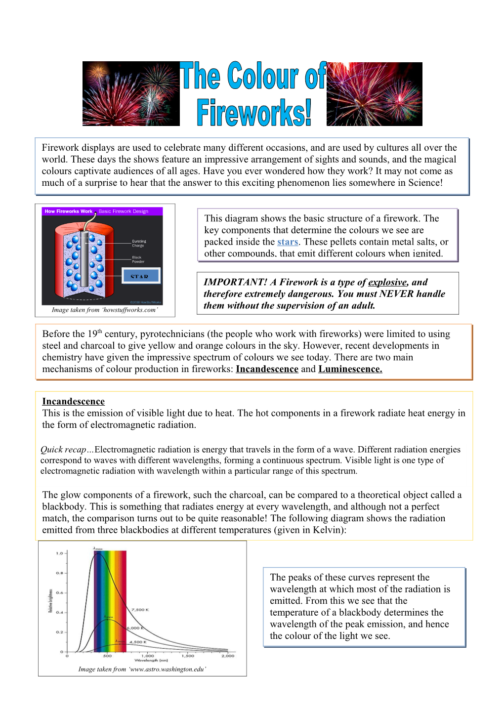 The Colour of Fireworks