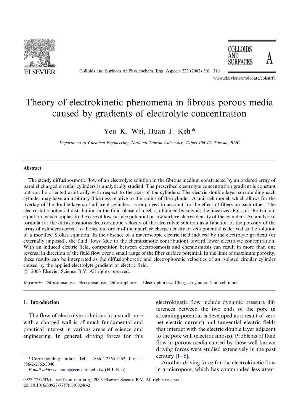 Theory of Electrokinetic Phenomena in Fibrous Porous Media Caused By