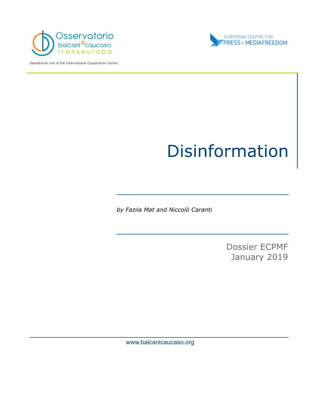 Disinformation.Pdf 663.33 Kb