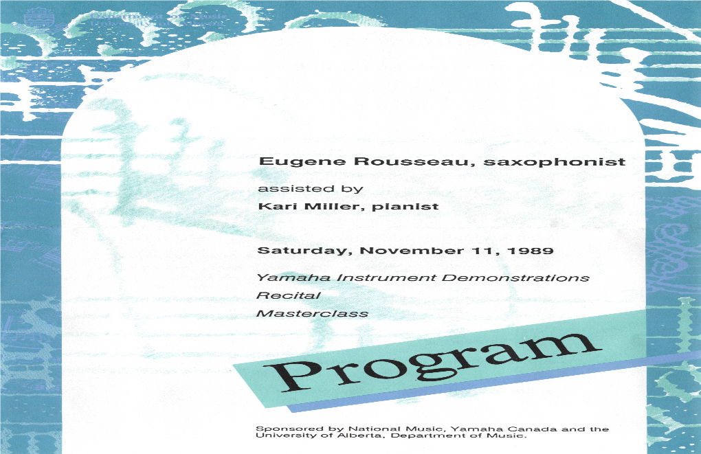 Eugene Rousseau, Saxophonist Collaboration with Jazz Great David Baker in a Big Band Spectacular Featuring Rousseau on the Saxophone