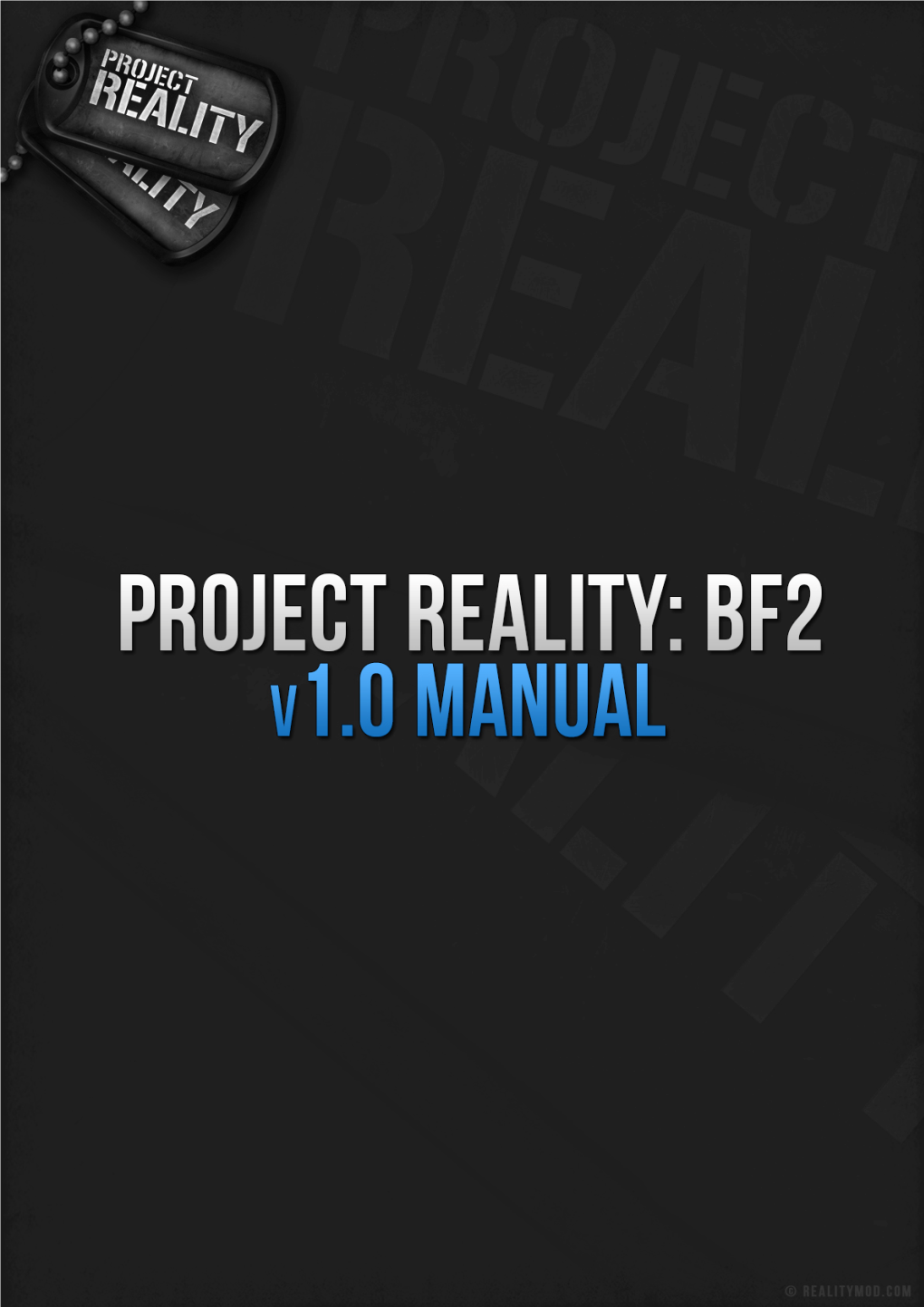 Project Reality Manual V1.0