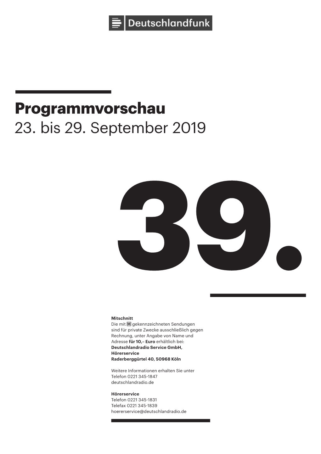 Programmvorschau 23