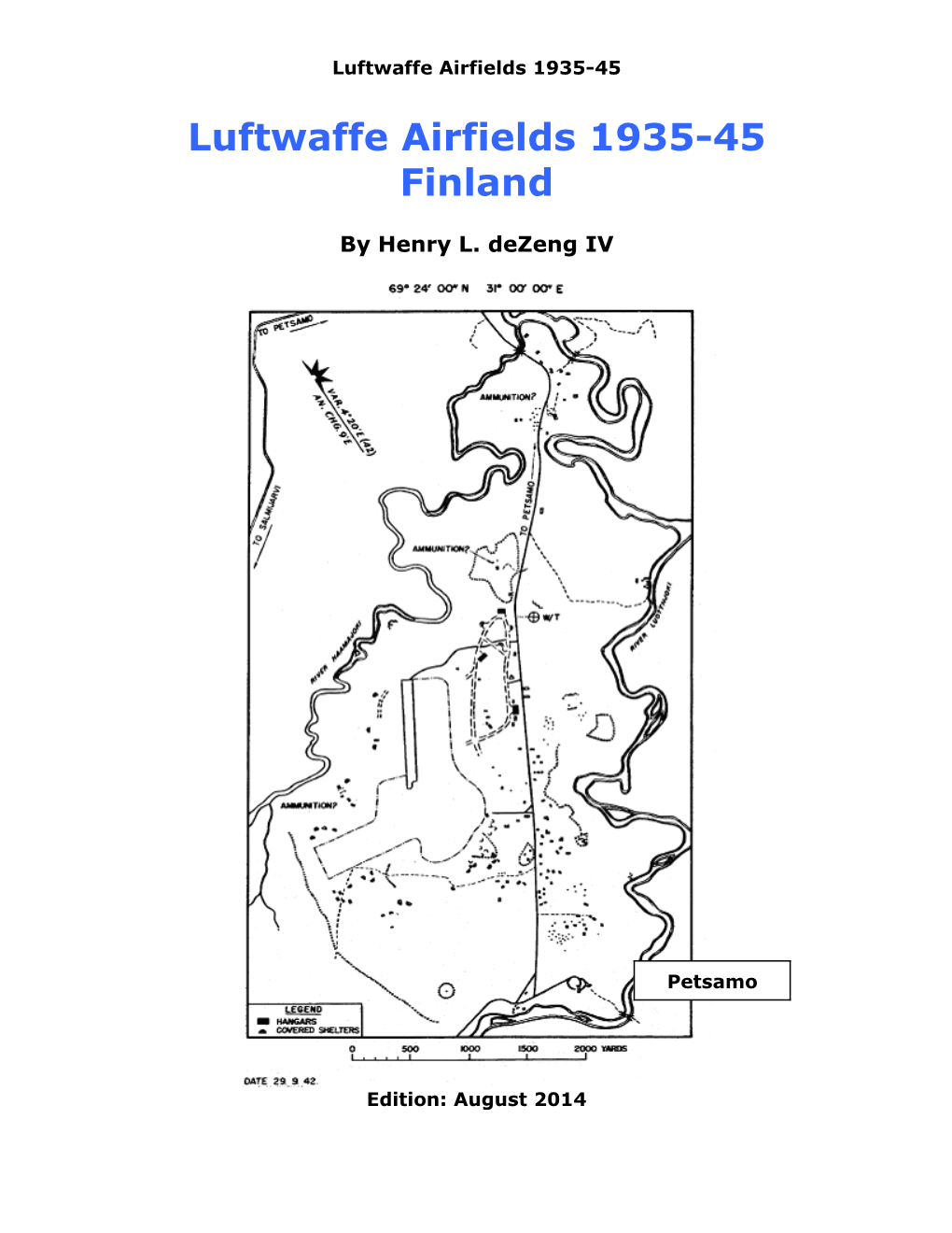 Luftwaffe Airfields 1935-45 Finland