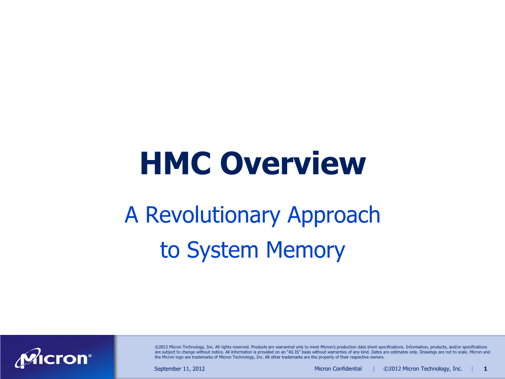 HMC Overview