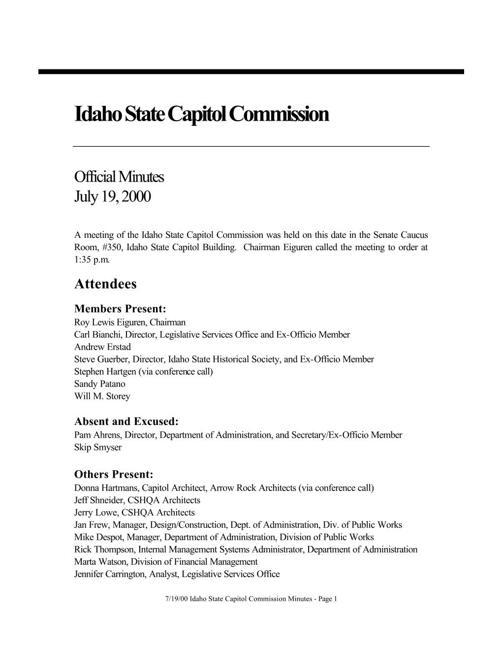 Idaho State Capitol Commission