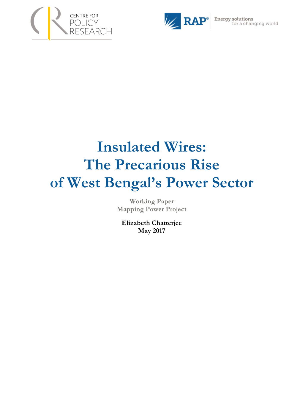 Insulated Wires: the Precarious Rise of West Bengal's Power Sector