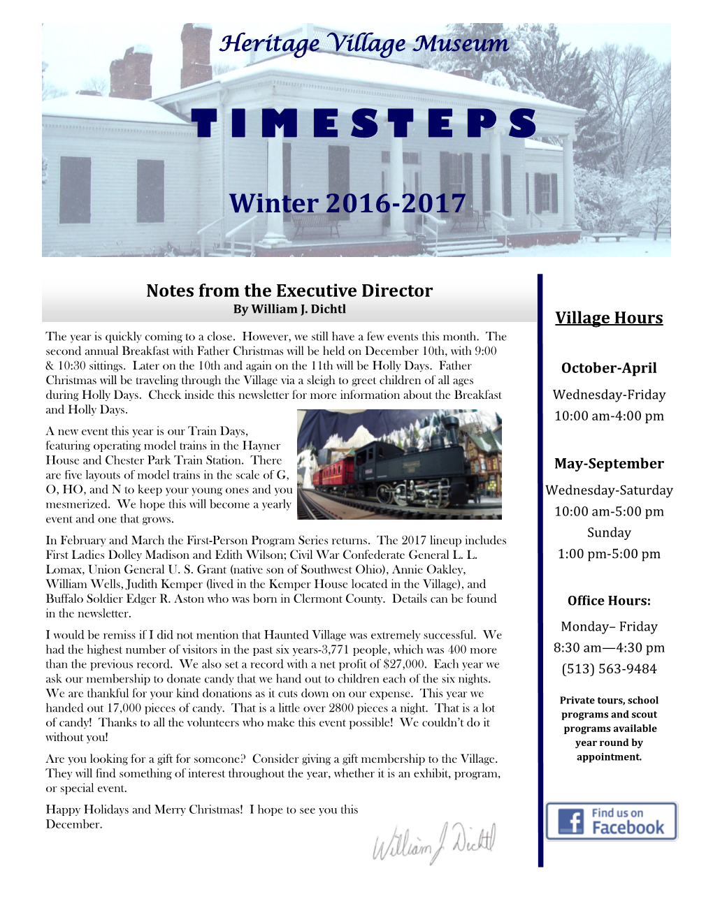 Winter 2017 Newsletter