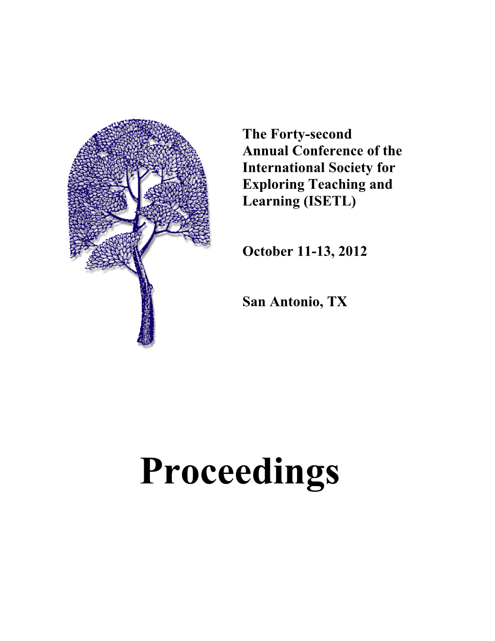 2012 ISETL Conference Proceedings