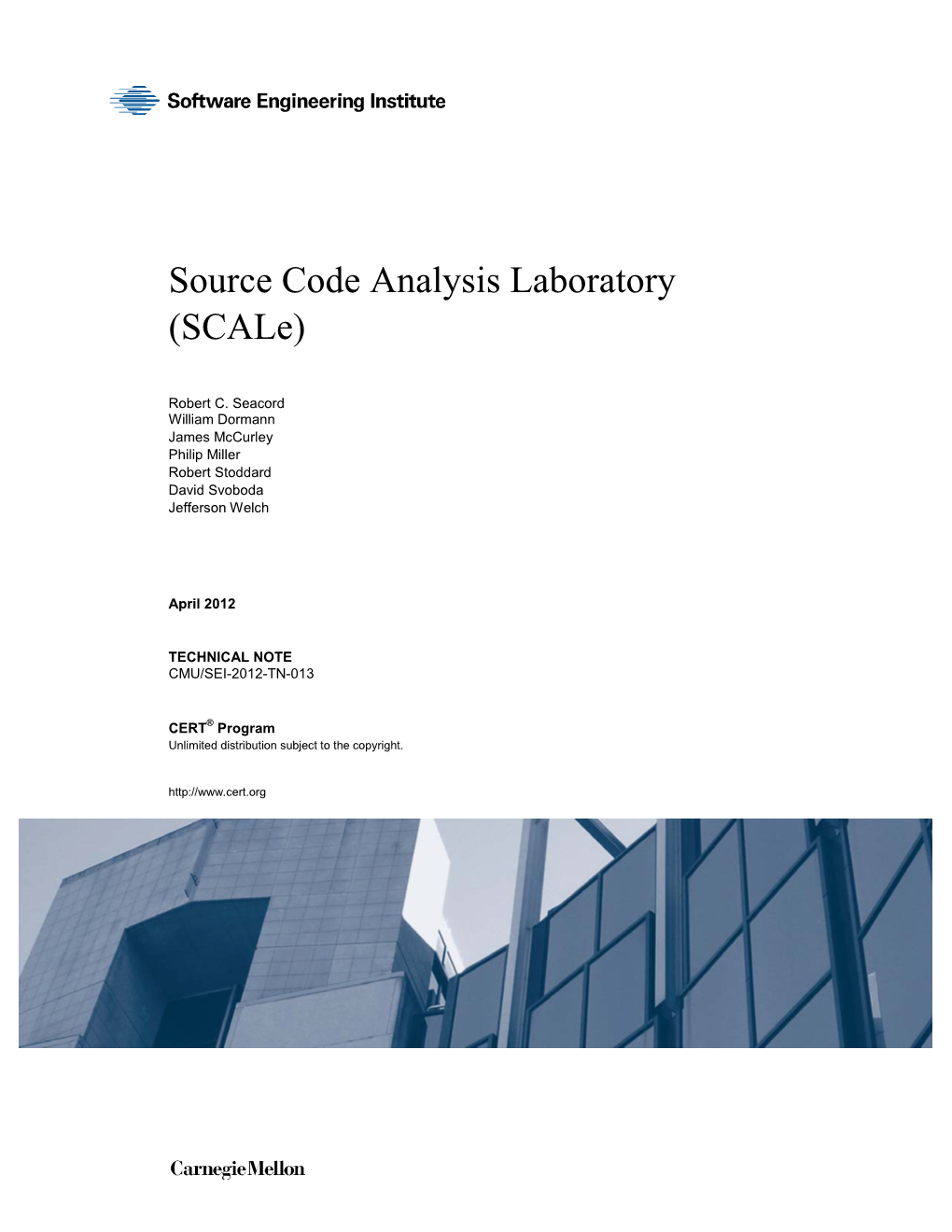 Source Code Analysis Laboratory (Scale)
