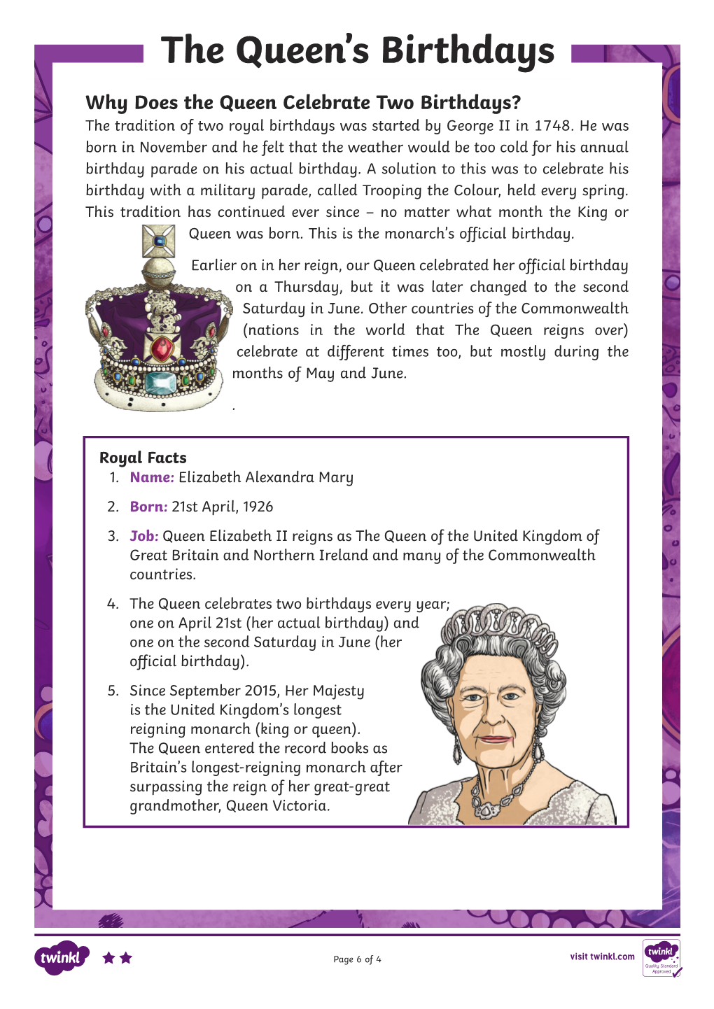 The Queen's Birthdays