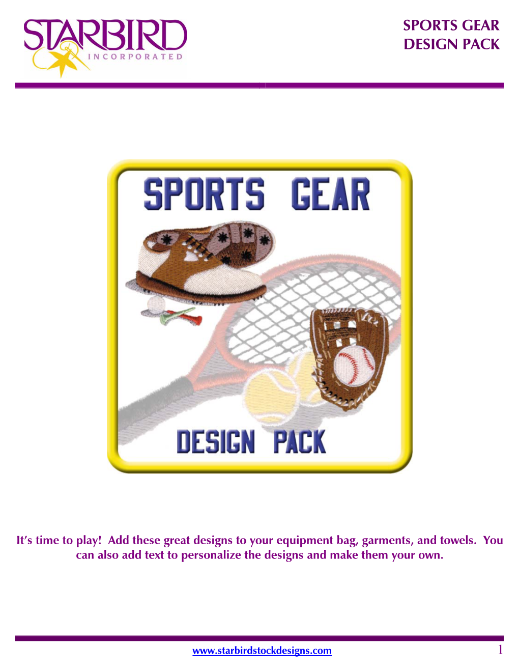 Sports Gear Design Pack