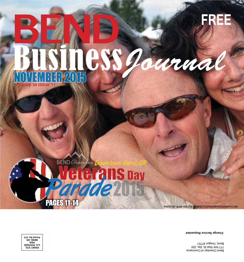 FREE BENDJANUARY 2015 VOLUME 30 ISSUE 1 FREE Businessjournal November 2015 VOLUMEBEND 30 ISSUE 11 Businessjournal