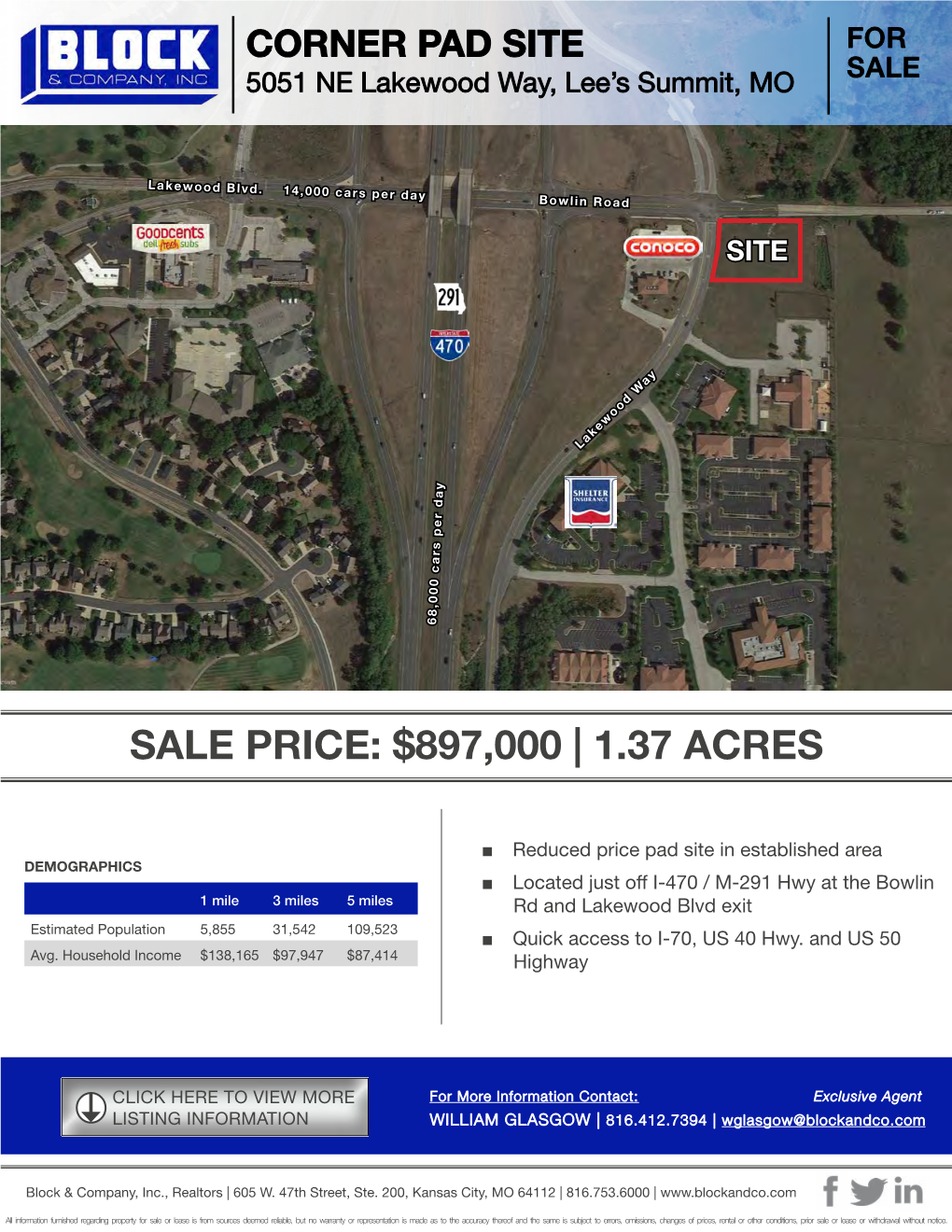 Sale Price: $897,000 | 1.37 Acres