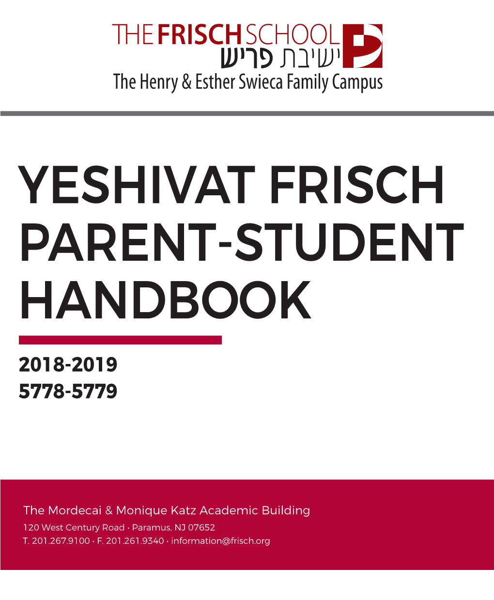 Yeshivat Frisch Parent-Student Handbook