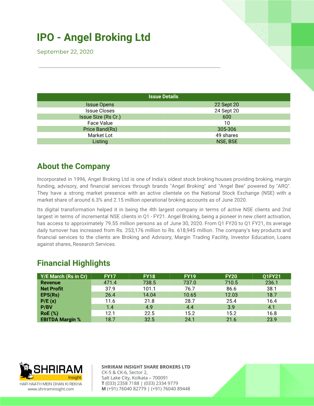 IPO - Angel Broking Ltd