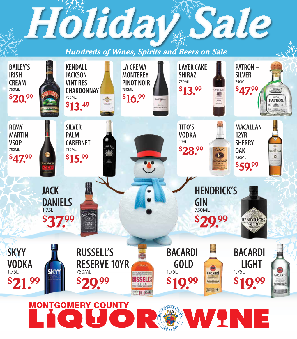 Hundreds of Wines, Spirits and Beers on Sale