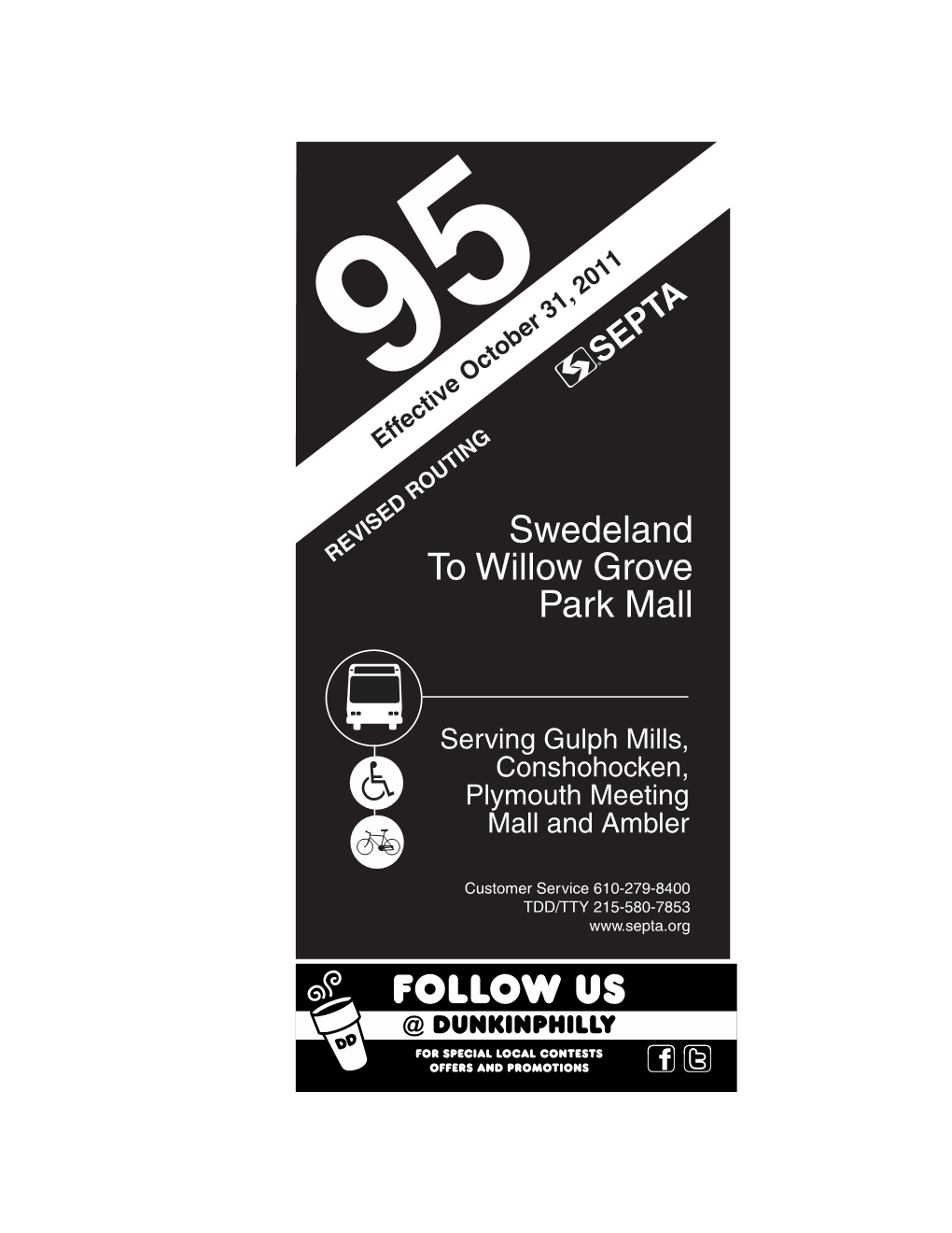 Swedeland to Willow Grove Park Mall