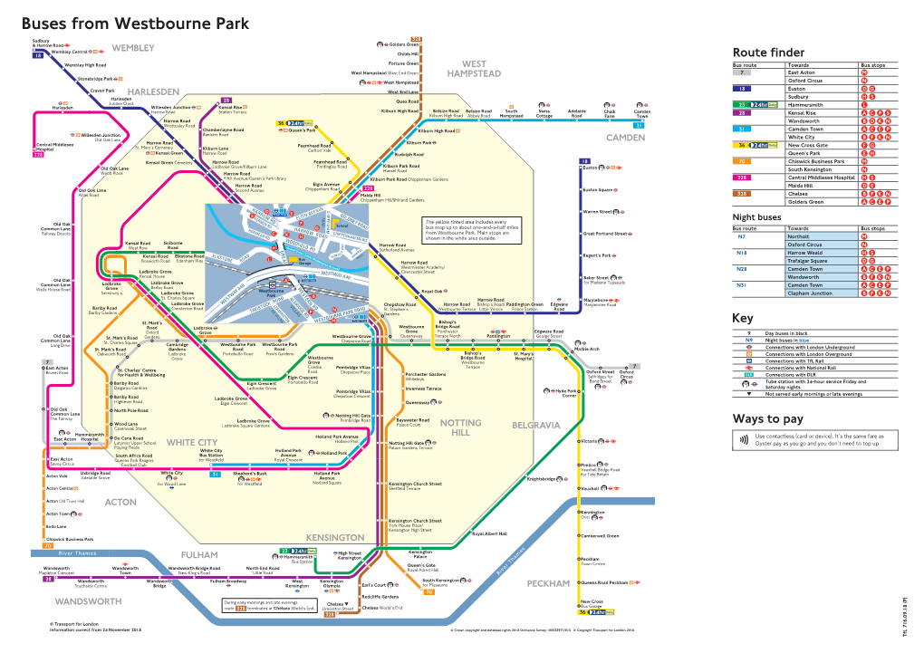 Buses from Westbourne Park