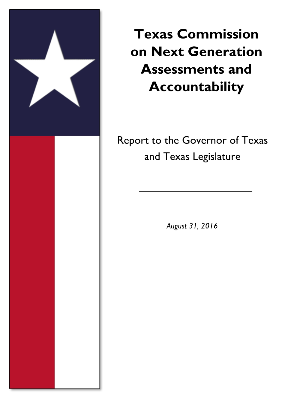 Texas Commission on Next Generation Assessments and Accountability