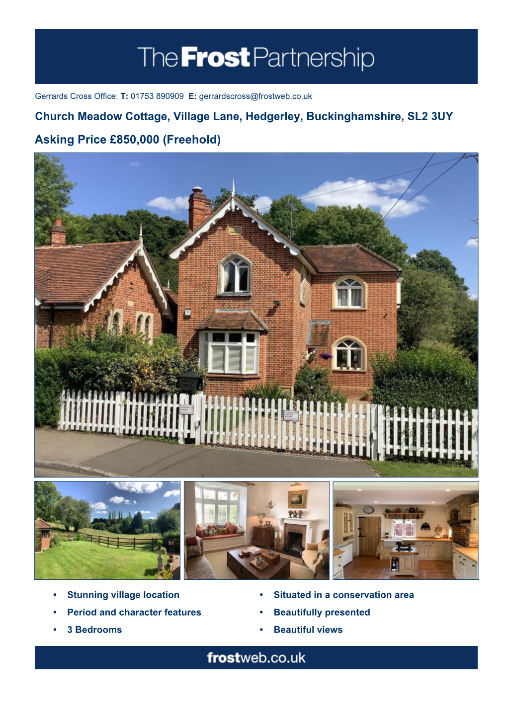 Asking Price £850,000 (Freehold)