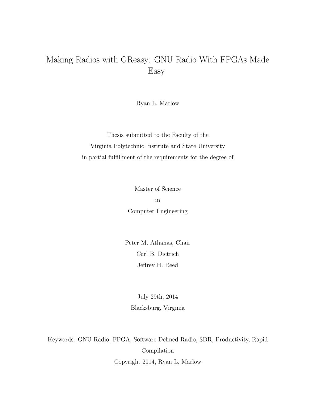 GNU Radio with Fpgas Made Easy