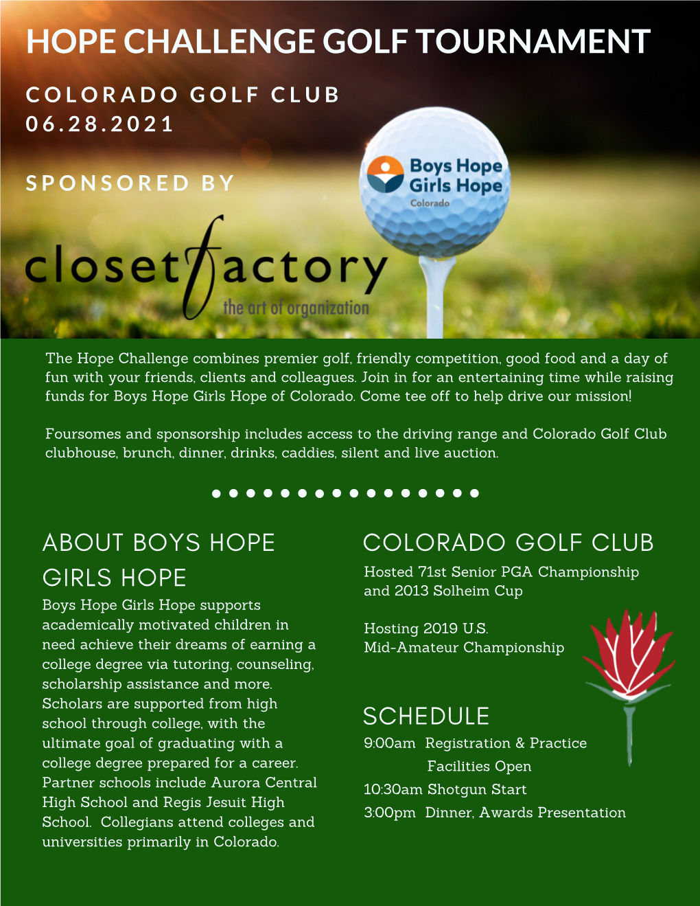 2021 Golf Tournament Sponsorship