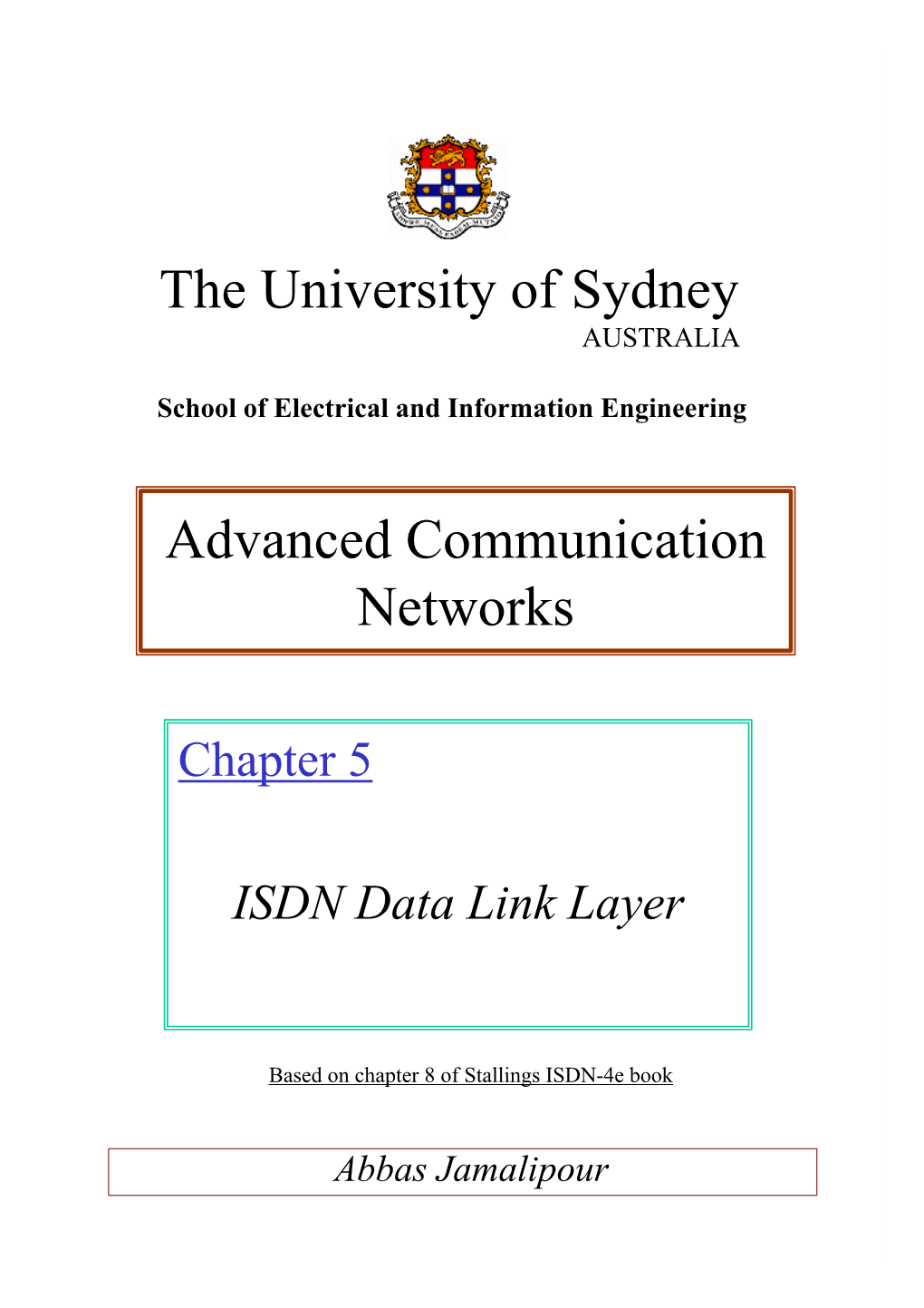 Chapter 8 of Stallings ISDN-4E Book