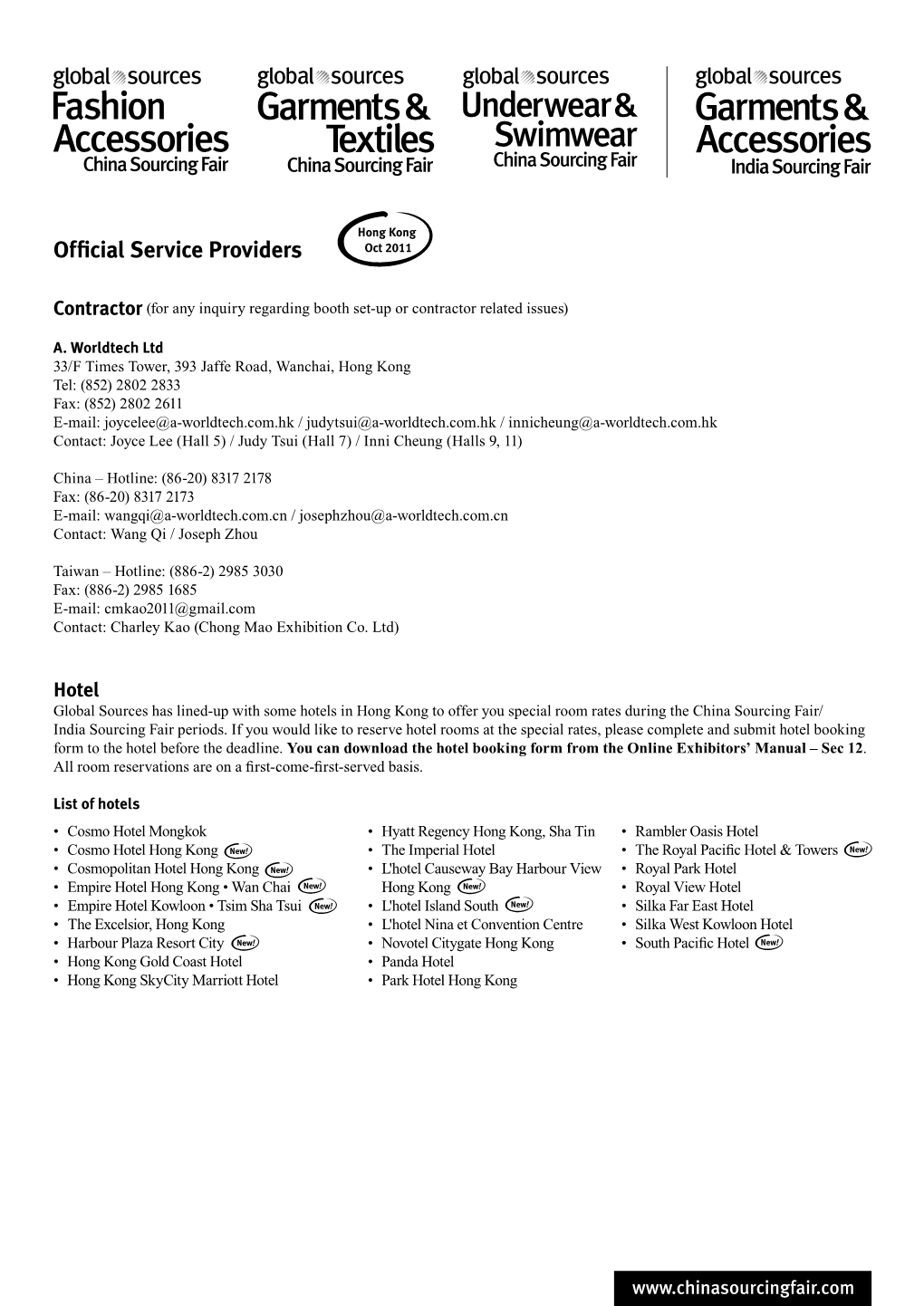 Official Service Providers