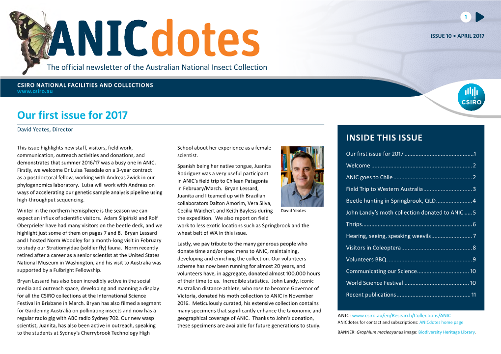 Anicdotes Newsletter Issue 10