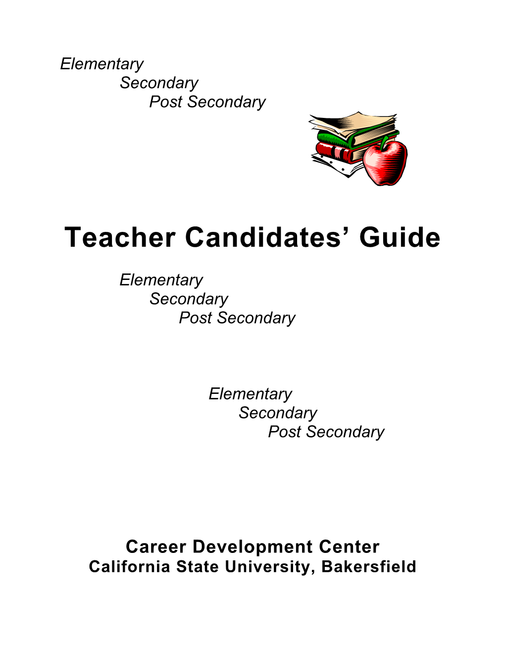 Teacher Candidate Guide