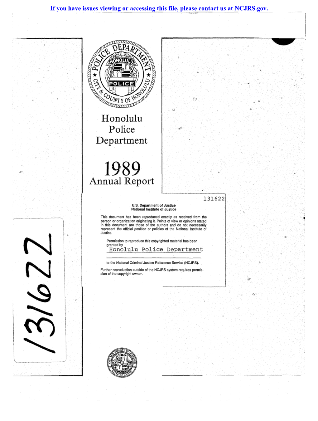 Honolulu Police Department Annual Report