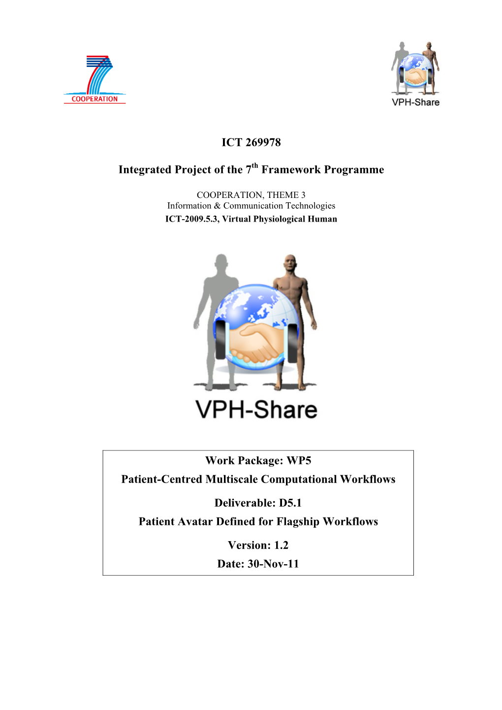 WP5 Patient-Centred Multiscale Computational Workflows