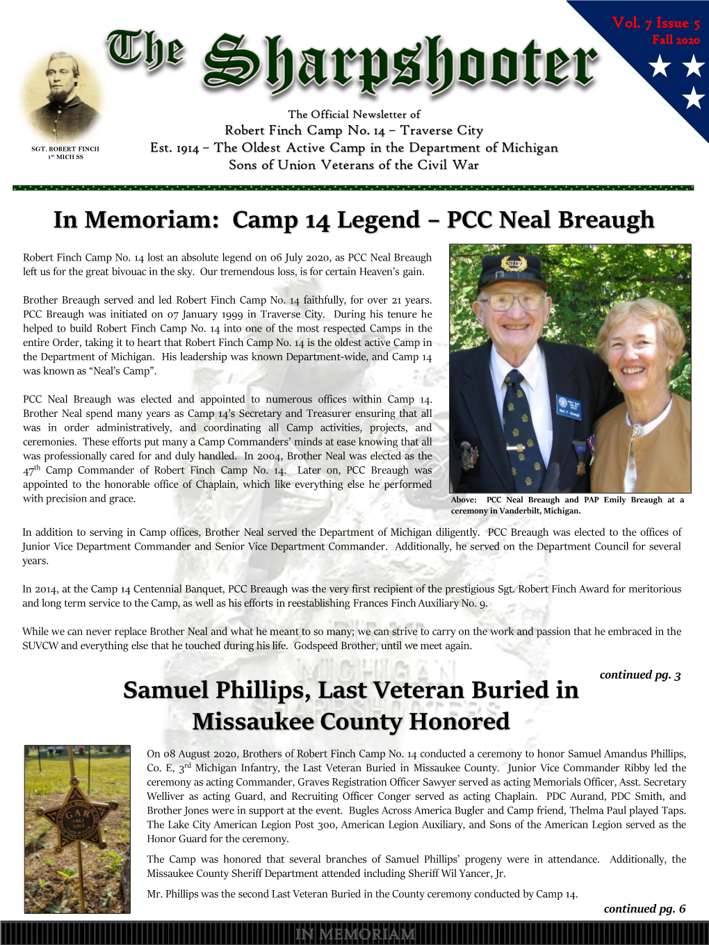 In Memoriam: Camp 14 Legend – PCC Neal Breaugh Samuel Phillips