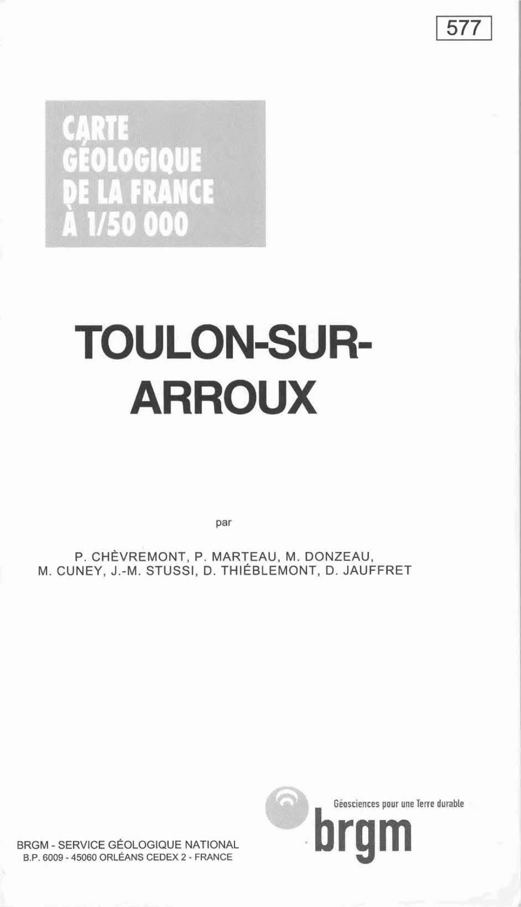 Toulon-Sur-Arroux À 1/50 000