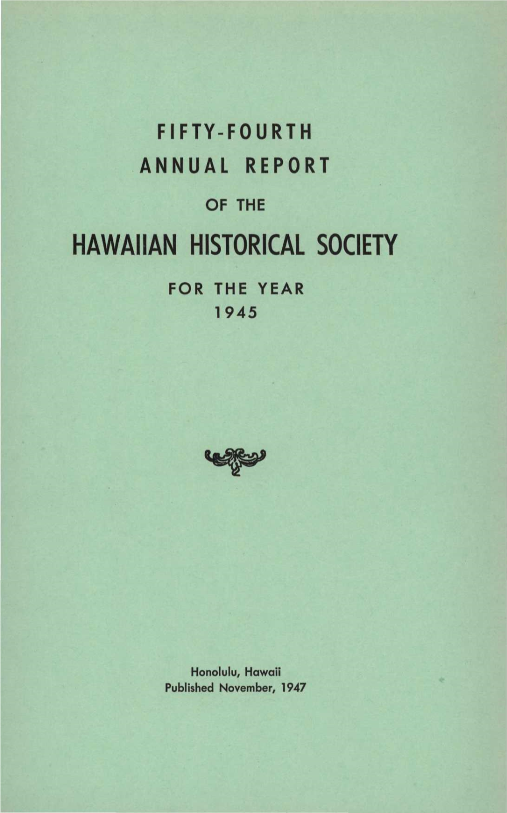 Hawaiian Historical Society