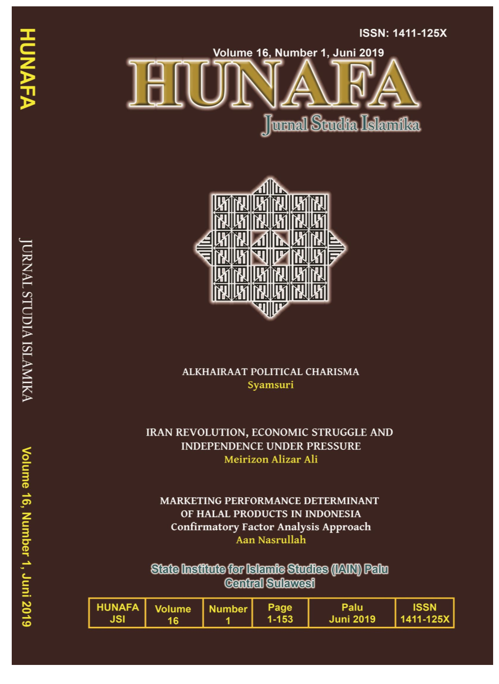 HUNAFA: Jurnal Studia Islamika