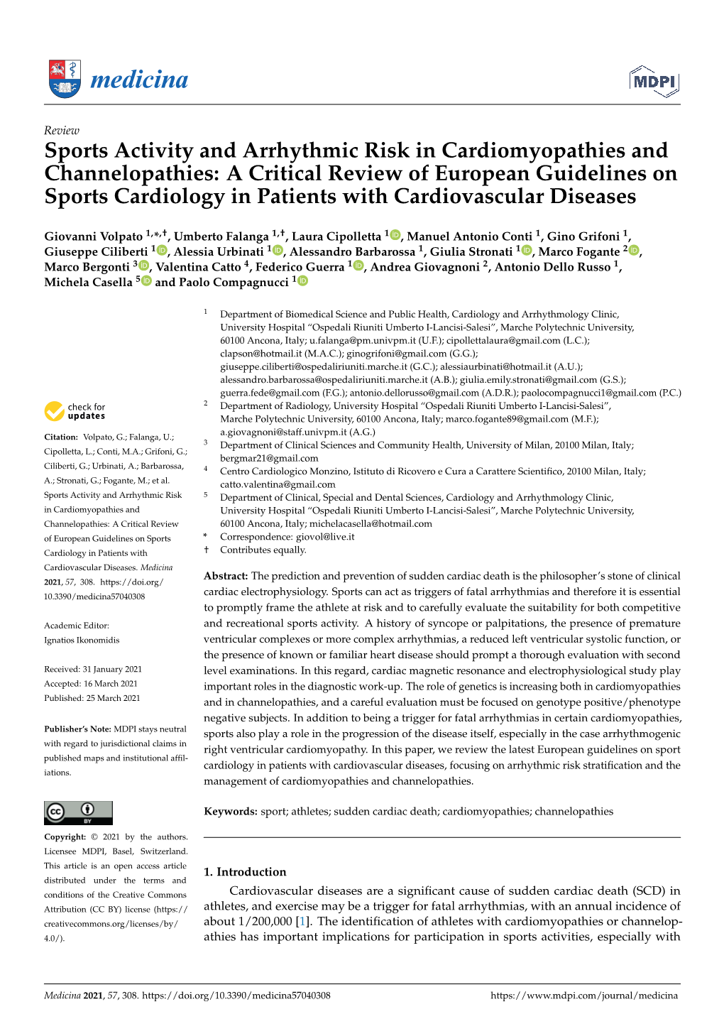 Sports Activity and Arrhythmic Risk in Cardiomyopathies And