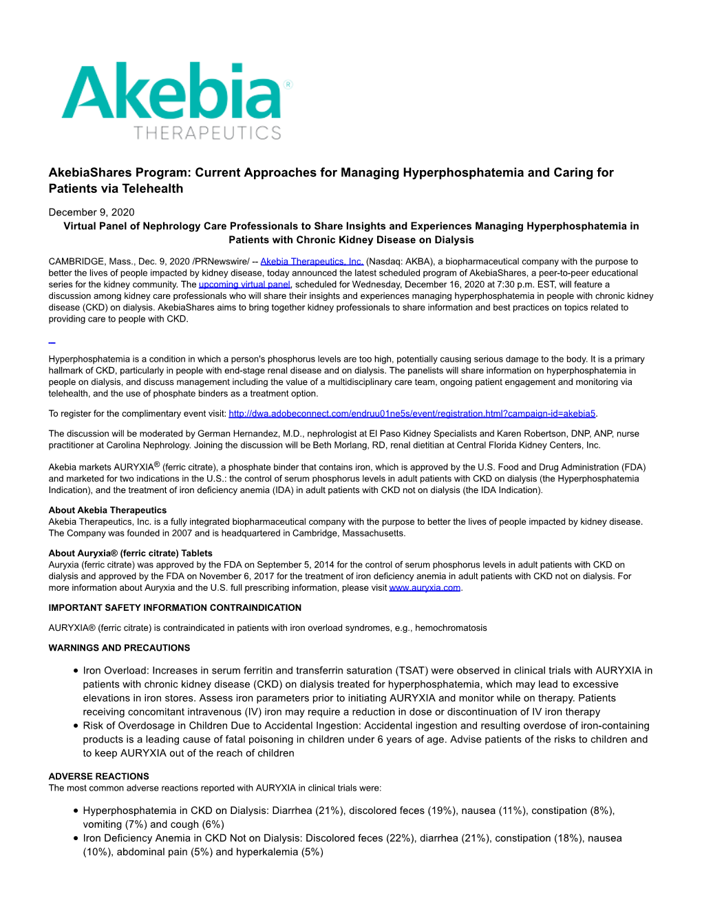 Current Approaches for Managing Hyperphosphatemia and Caring for Patients Via Telehealth