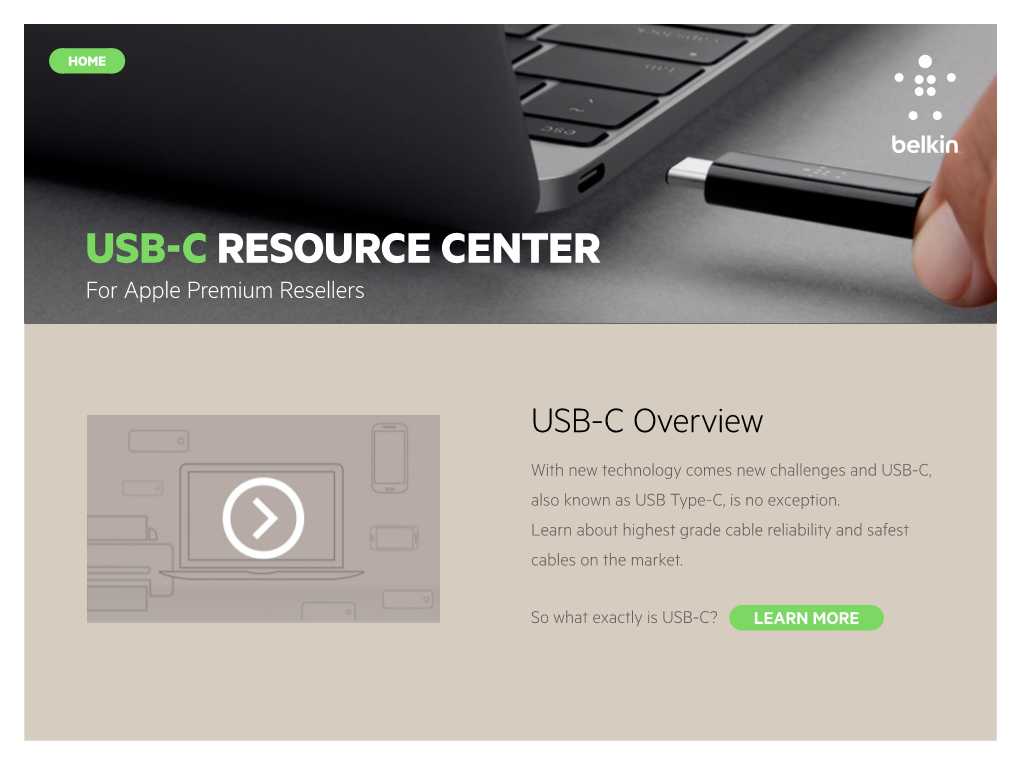 USB-C RESOURCE CENTER for Apple Premium Resellers