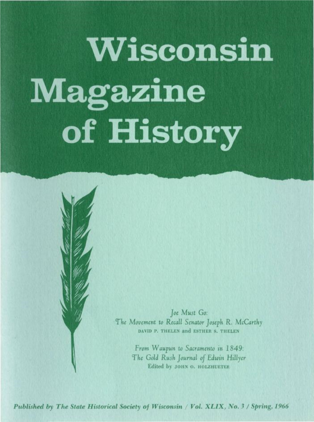 Wisconsin Magazine L of History