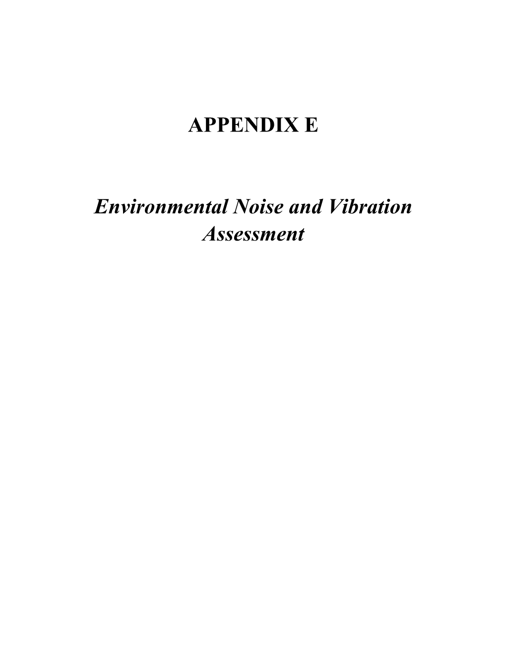 Harker School Project Environmental Noise and Vibration Assessment