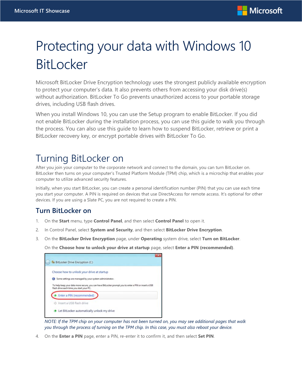 Protecting Your Data with Windows 10 Bitlocker