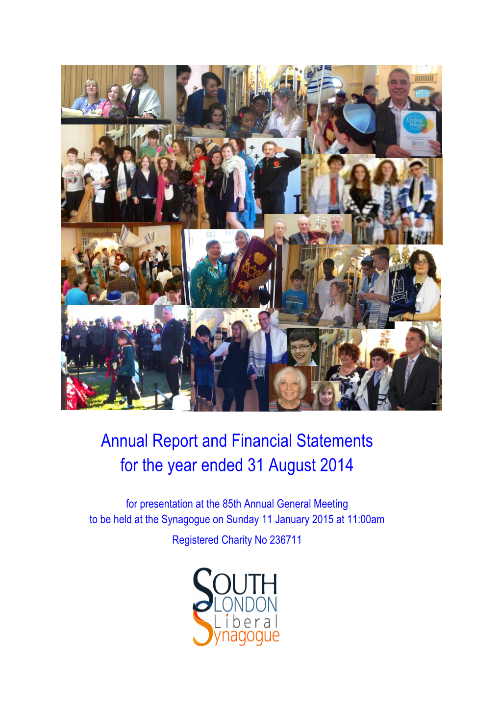 Annual Report and Financial Statements for the Year Ended 31 August 2014
