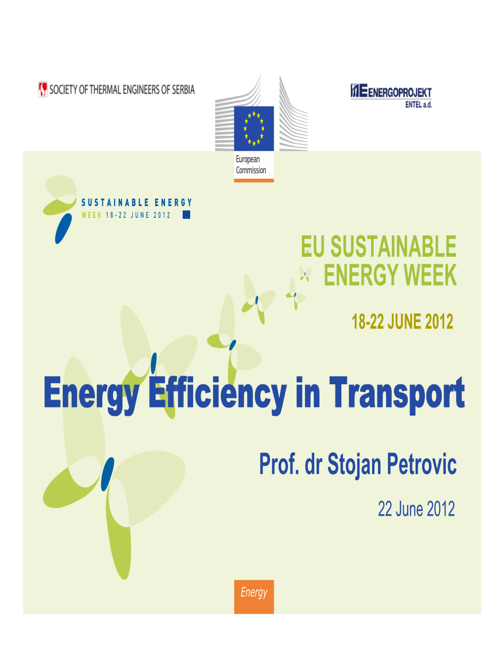 Energy Efficiency in Transport