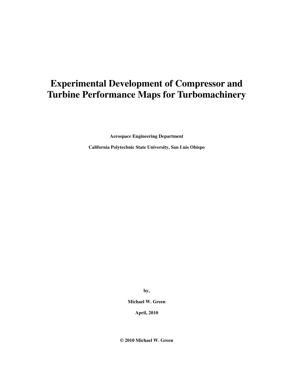 Experimental Development of Compressor and Turbine Performance Maps for Turbomachinery