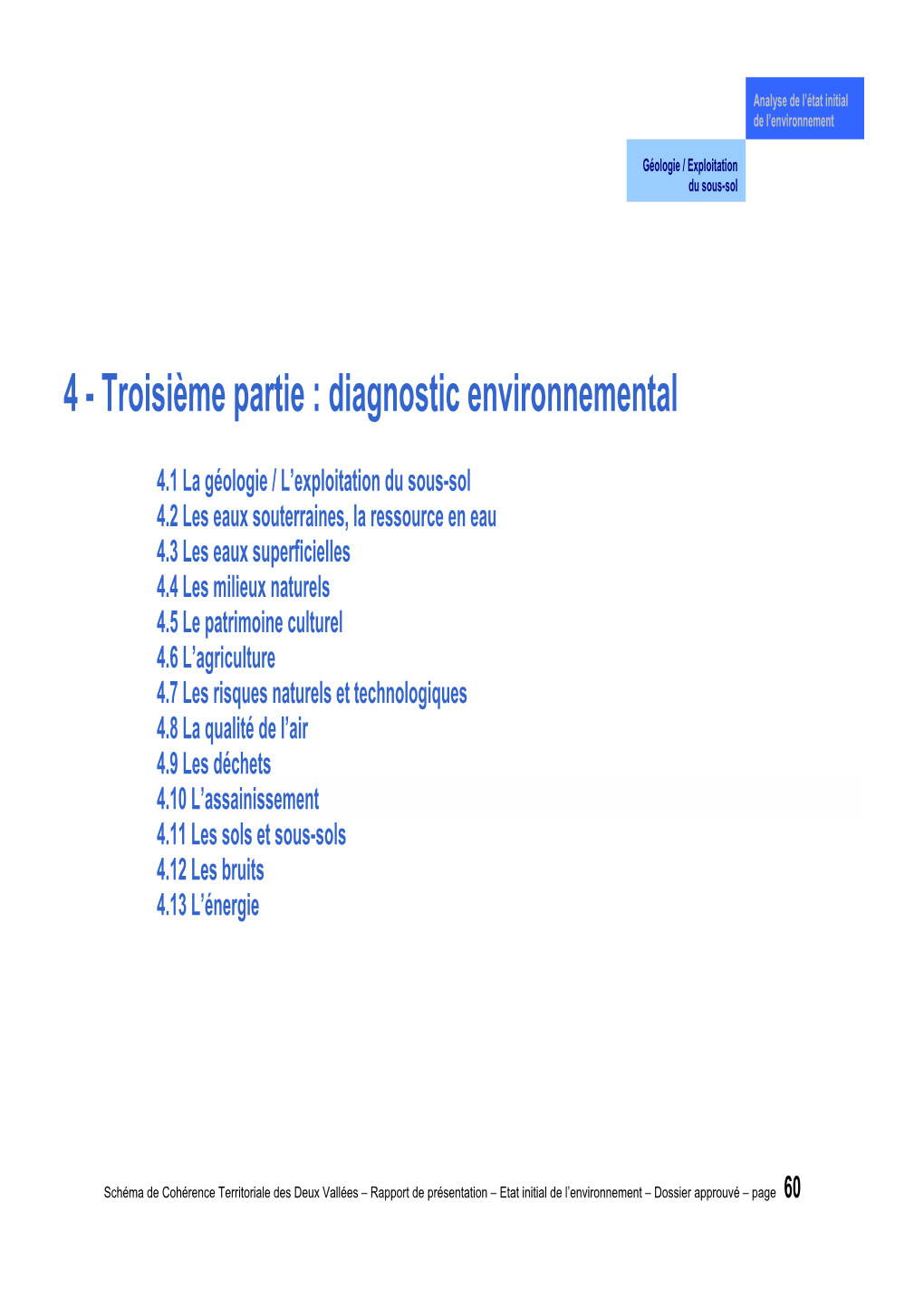 Diagnostic De L'environnement